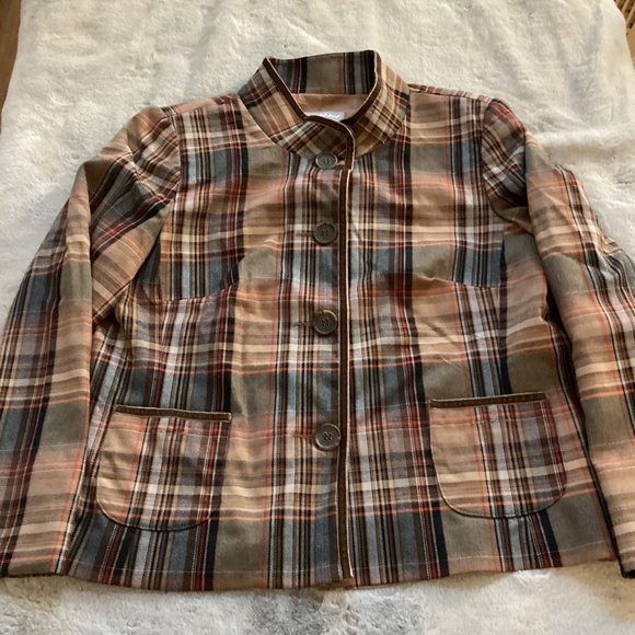 NWT TanJay plaid jacket size 8P - Picture 1 of 8